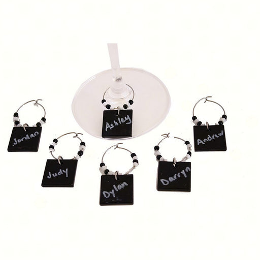 AWM DIY Black Art Glass Markers (Set of 6)