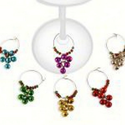 AWM Grapes Wine Glass Charms (Set of 6)