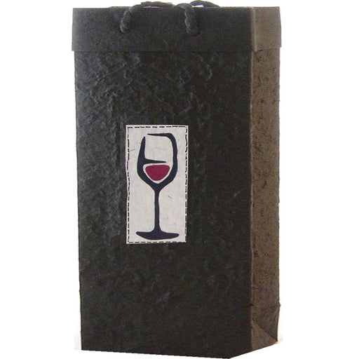 BB2 Red Wine - Handmade Paper Two Bottle Bags - Must order in 6's