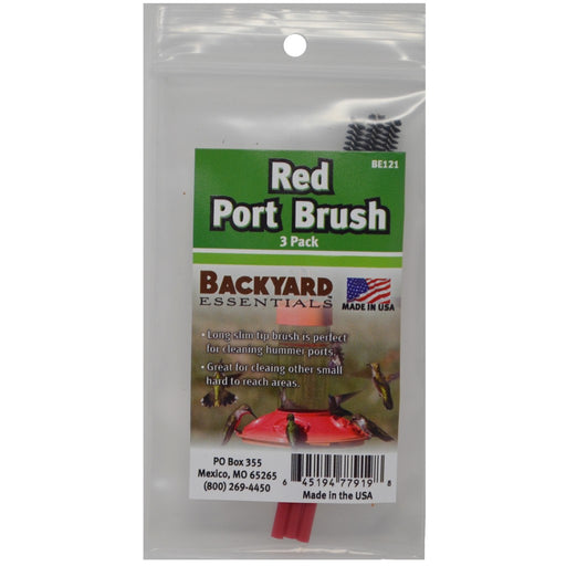 Red Port Brush (3 pack)