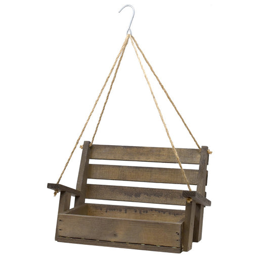 Brown Hanging Porch Swing Feeder