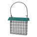 Green Single Suet Feeder with Roof