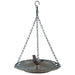 Bird Hanging Birdbath Cast Iron Antique Brown