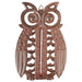 Owl Thermometer Cast Iron Antique Brown