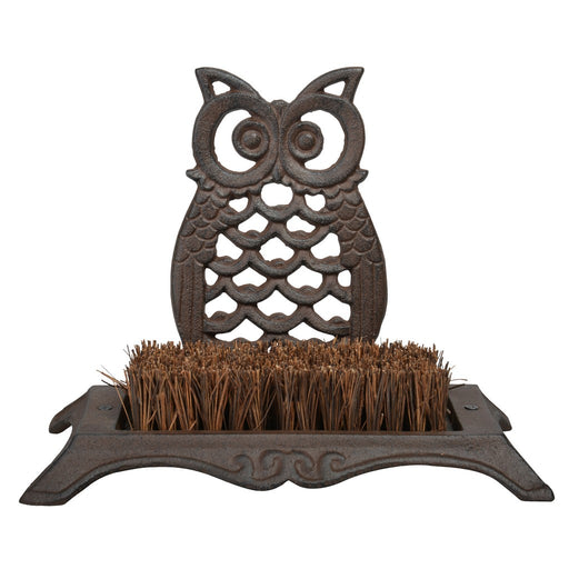 Owl Boot Brush Antique Brown