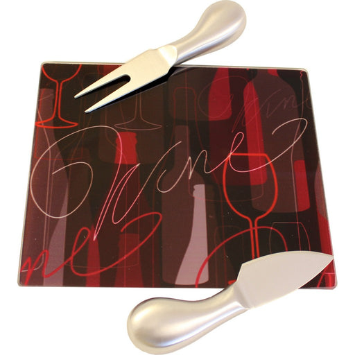 Wine Glass Cheeseboard  Gift Set