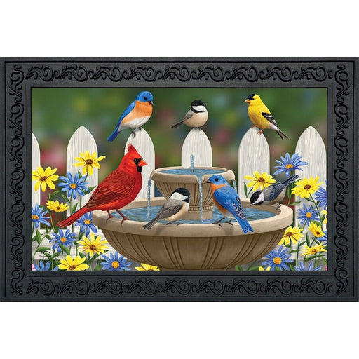 Birdbath Gathering Doormat