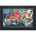 Winter Cardinal Trio Doormat