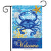 Blue Crab Welcome Garden Flag