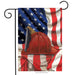 Fireman Helmet Garden Flag