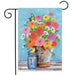 Zinnias Garden Flag