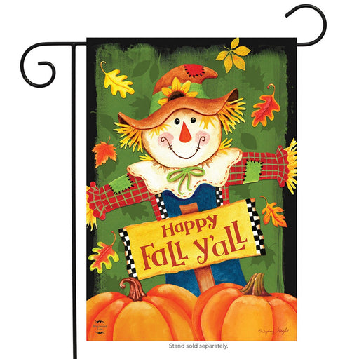 Fall Y'all Scarecrow Garden Flag