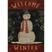 Welcome Winter Snowman Garden Flag