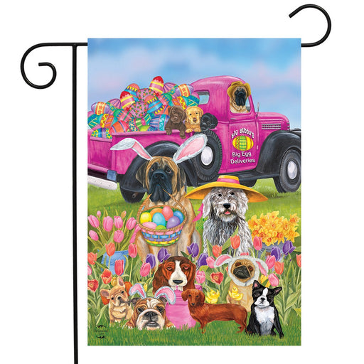 Easter Dogs Garden Flag