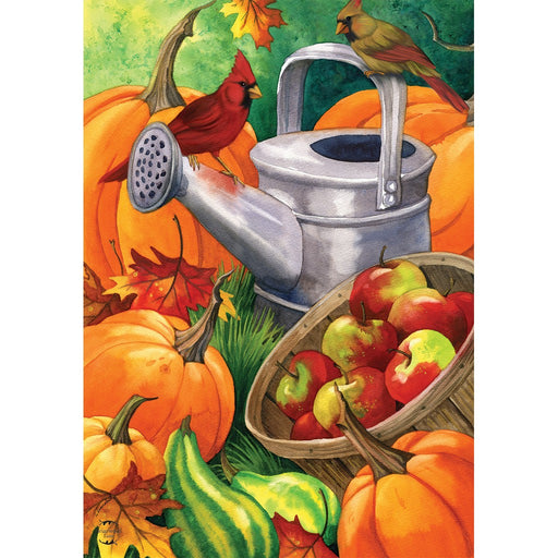 Fall Watering Can Garden Flag