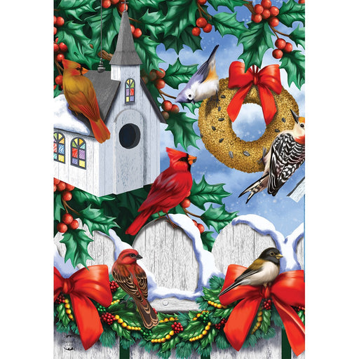 Christmas Bird House Garden Fla