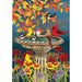 Fall Bird Bath Garden Flag