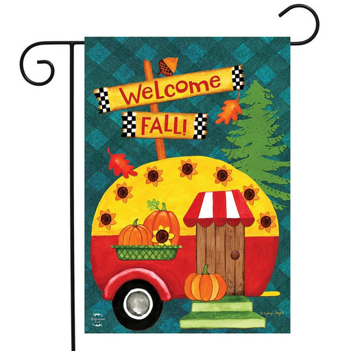 Welcome Fall Camper Garden Flag
