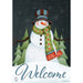 Happy Snowman Garden Flag
