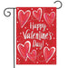 String of Hearts Garden Flag