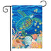 Swimming Sea Turtle Garden Flag