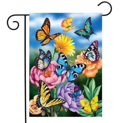 Butterflies In The Garden Garden Flag