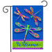 Colorful Dragonflies Garden Flag