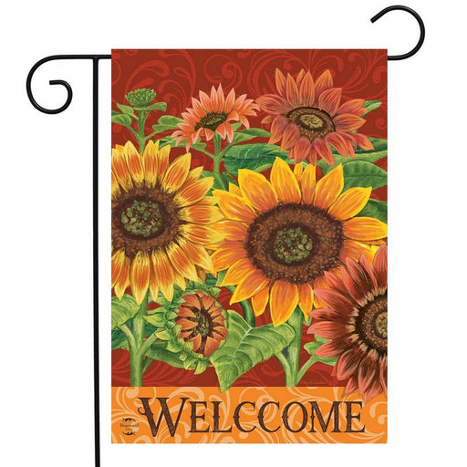 Colorful Sunflowers Garden Flag