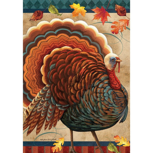 Fall Turkey Garden Flag