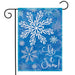 Glistening Snowflakes Garden Flag