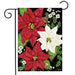 Festive Poinsettias Garden Flag