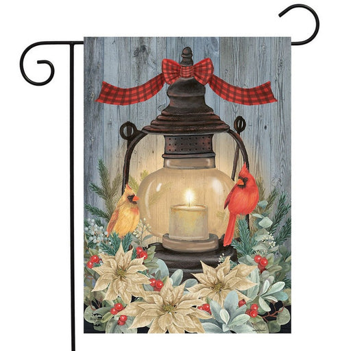Warm Winter Candle Garden Flag