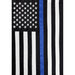 Thin Blue Line Embroidered House Flag