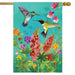 Hummingbird Greeting House Flag