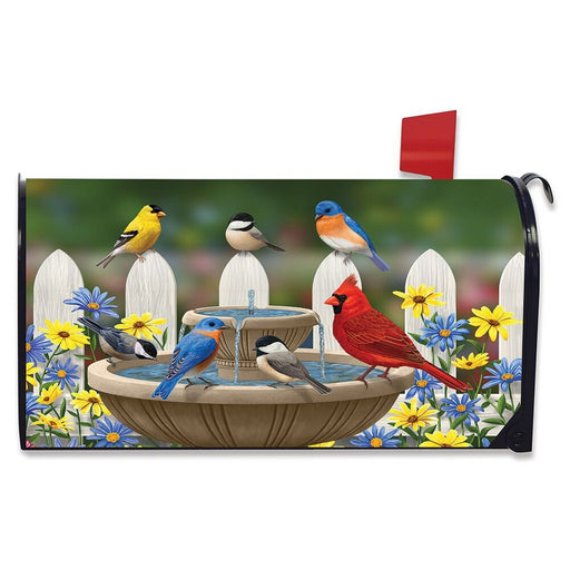 Birdbath Gathering Mailbox Cover