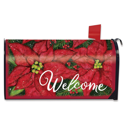 Holiday Poinsettia Mailbox Cover