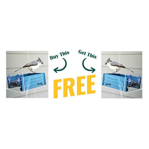 BOGO! Petite Blue Window Feeder