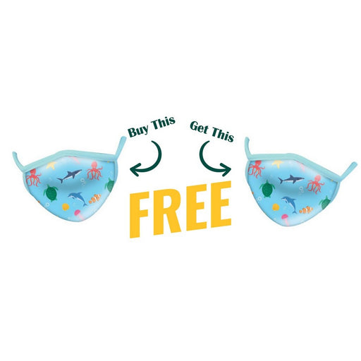 BOGO! Buy One Get One Free! Child Mask Aquatic