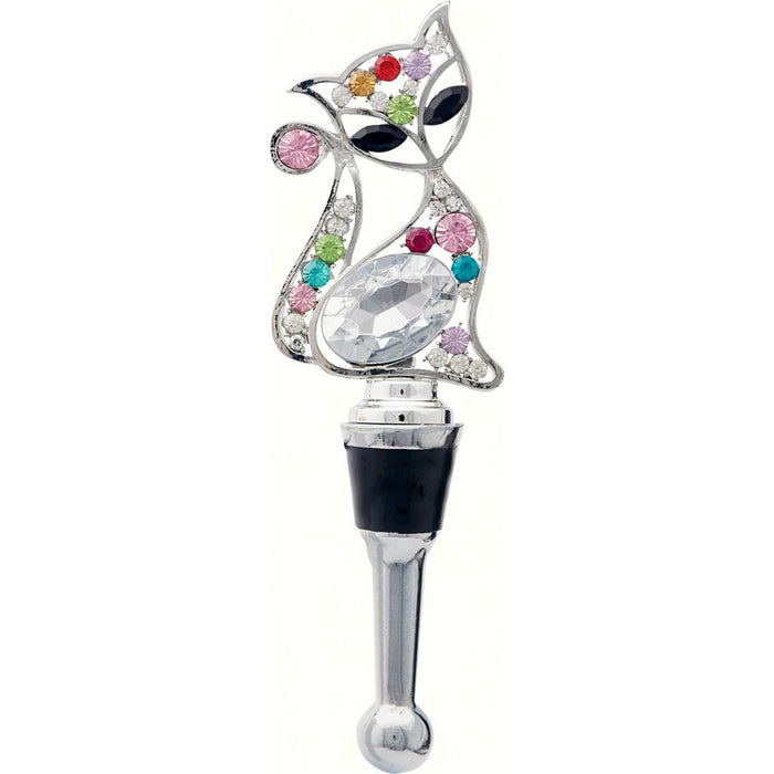 Bottle Stopper - Cat with Stones