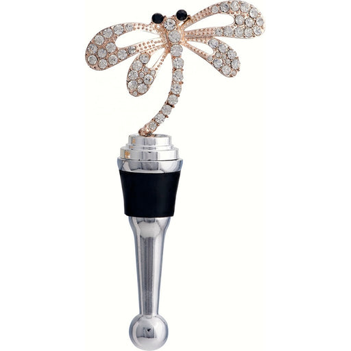 Bottle Stopper - Dragonfly with Stones