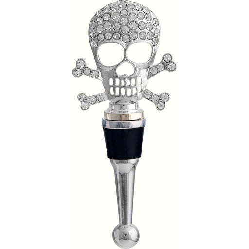 Bottle Stopper - Skull with Stones