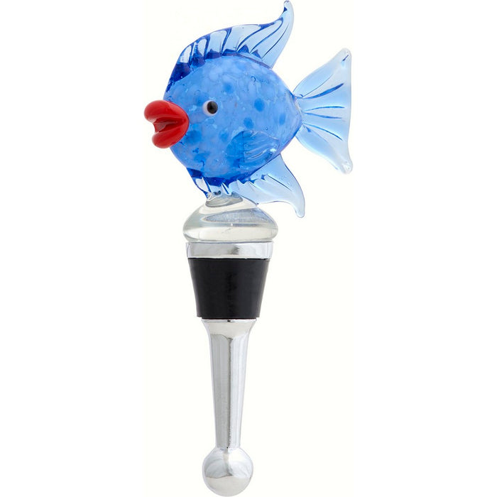 Bottle Stopper - Fish Blue