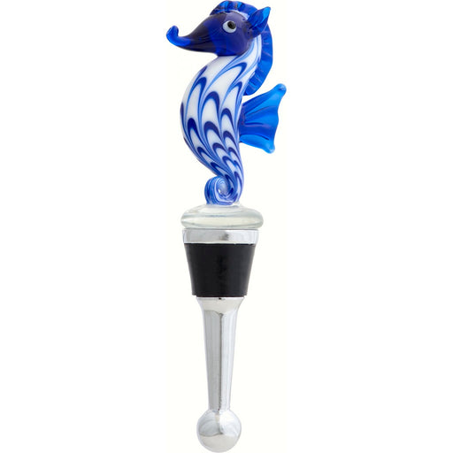 Bottle Stopper - Seahorse Blue