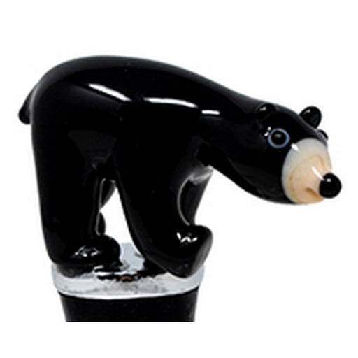 Black Bear Bottle Stopper