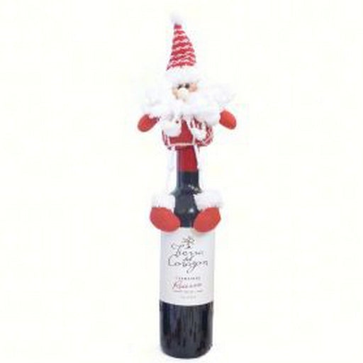 Santa Wine Bottle Topper