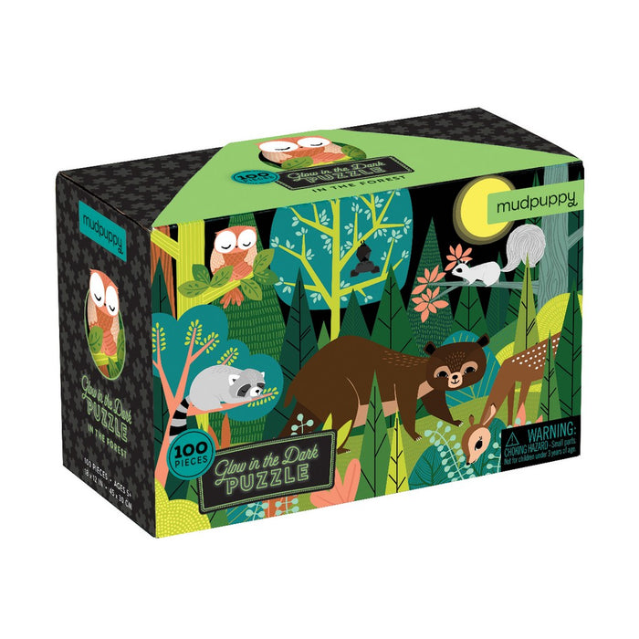 In the Forest Glow in the Dark Puzzle 100 pcs