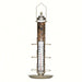 Bird Feeder Thermometer 24 inch with Tray Satin Nickel