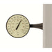 Large Dial Thermometer Bronze Patina Finish