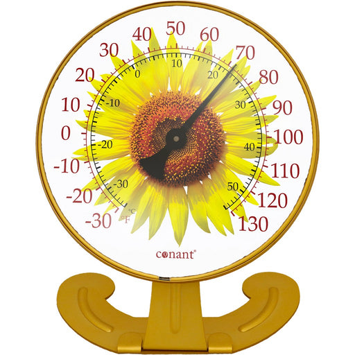 Convertible Sunflower Large 10 inch Dial Thermometer