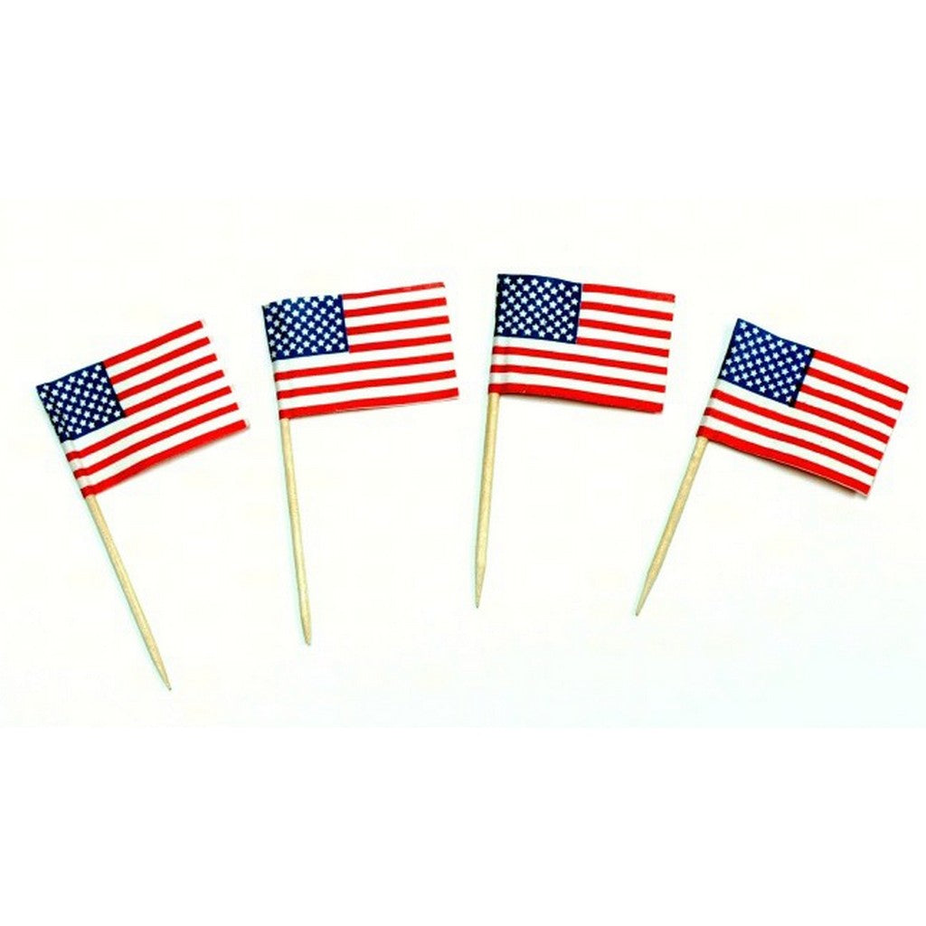 Toothpicks with USA Flags — Parrotcha